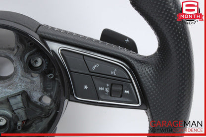 17-20 Audi S5 S4 Front Left Side Steering Wheel w/ Paddle Shifters Black OEM