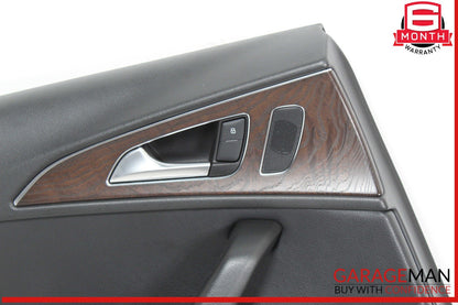 12-18 Audi A6 Rear Left Driver Side Interior Door Trim Panel Cover Assembly OEM