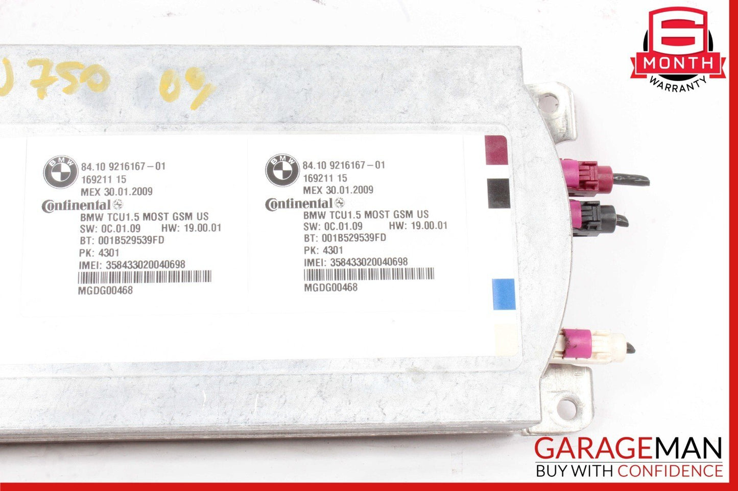 07-16 BMW 750i Z4 Communication Bluetooth GPS Control Module OEM