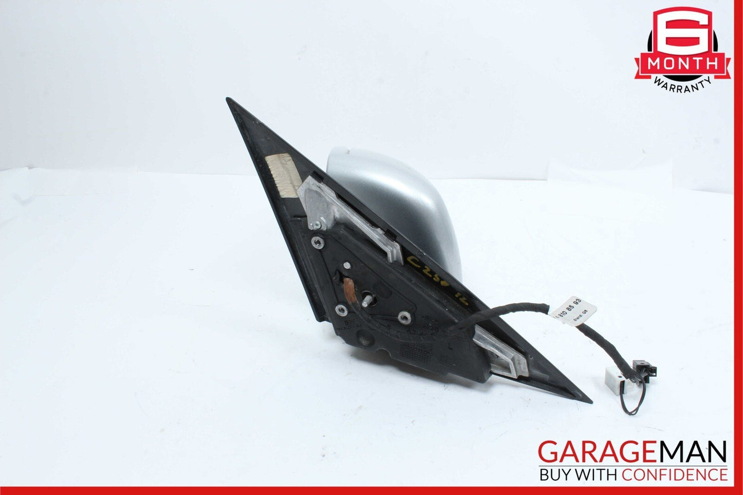 12-14 Mercedes W204 C250 Front Left Side Mirror Rear View Door Silver OEM