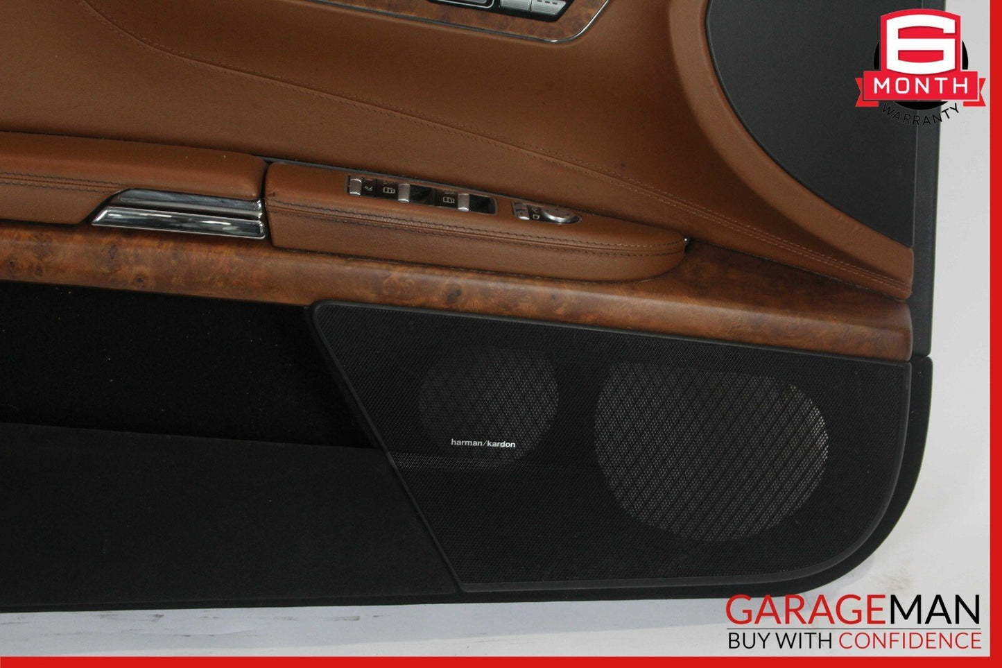 08-14 Mercedes W216 CL63 AMG Front Left Side Interior Door Panel Assy Brown