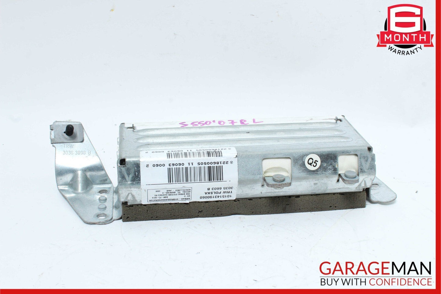 07-14 Mercedes W221 S550 CL550 CL600 Rear Left Side Quarter Airbag Air Bag OEM