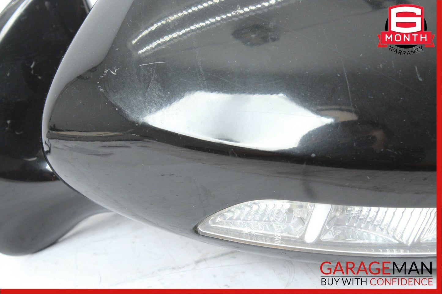 07-09 Mercedes W211 E350 E320 Front Left Side Mirror Door Rear View Black OEM