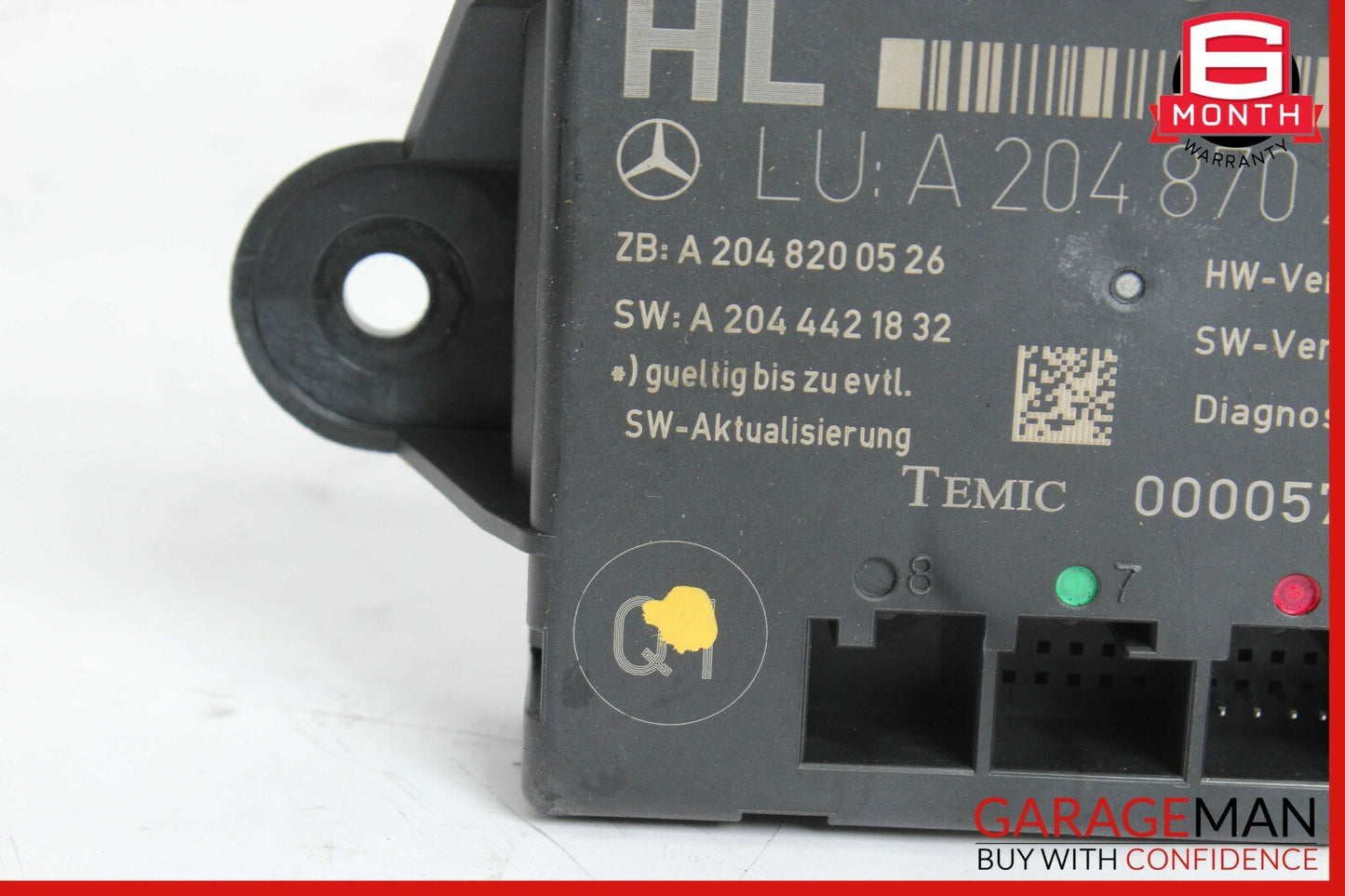 08-14 Mercedes W204 C300 C350 Rear Left Side Door Control Module 2048702326 OEM