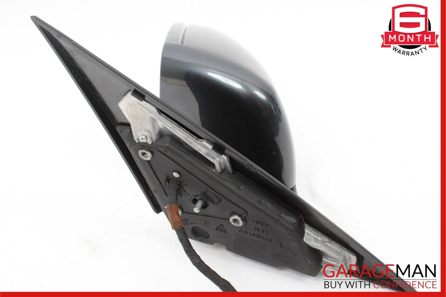 12-14 Mercedes W204 C250 Front Left Side Mirror Door Rear View Glass Blue OEM