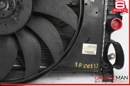 02-06 Mercedes W215 CL500 Engine Motor Cooling Fan Shroud w/ Radiator