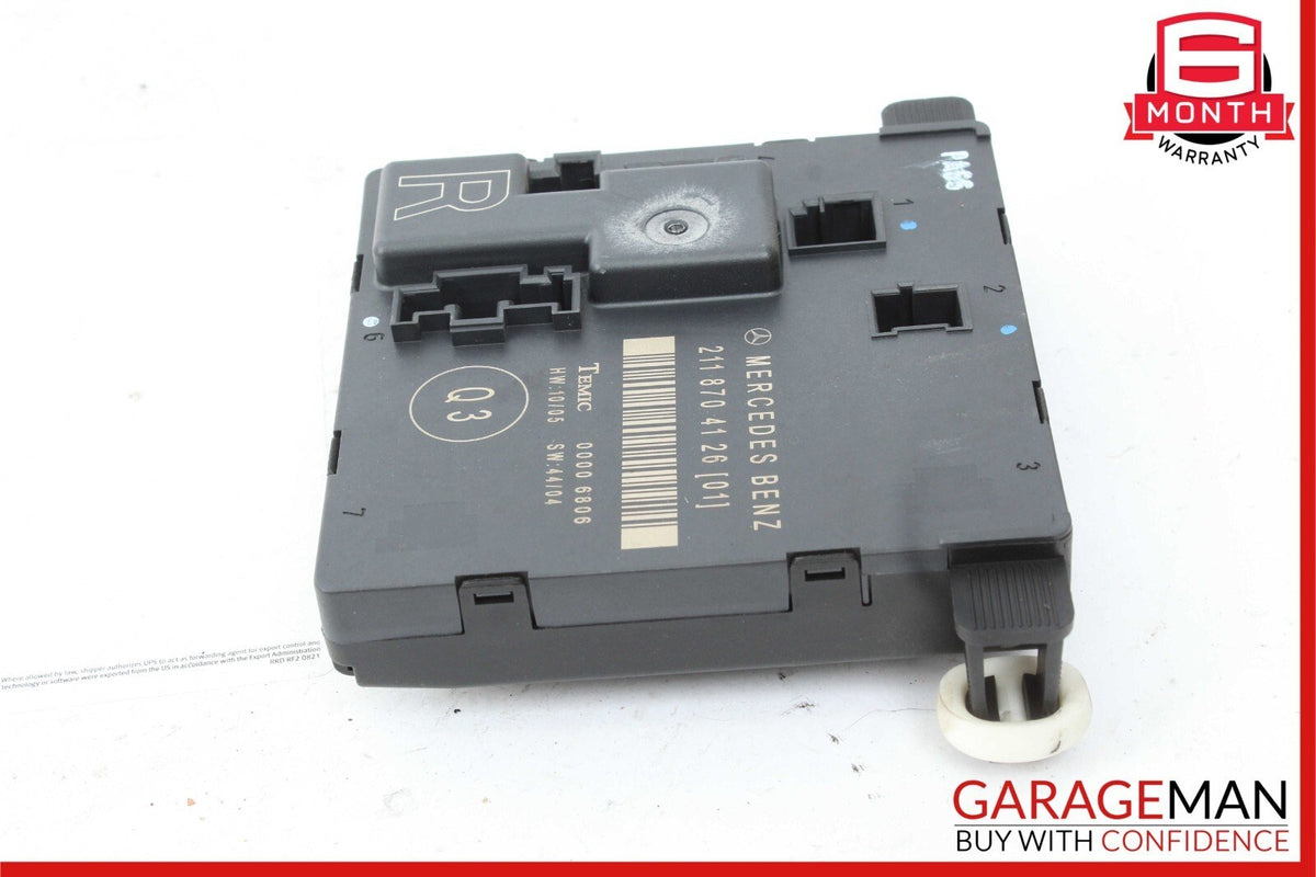 03-09 Mercedes W211 E350 E550 E63 AMG Rear Right Side Door Control Module Unit