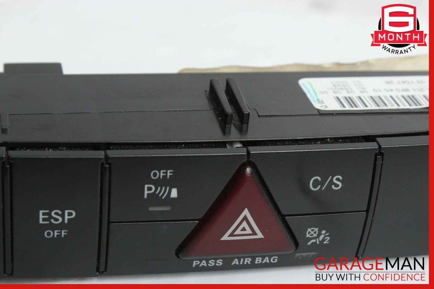 06-10 Mercedes W251 R350 R500 Center Dashboard Hazard ESP Control Switch OEM