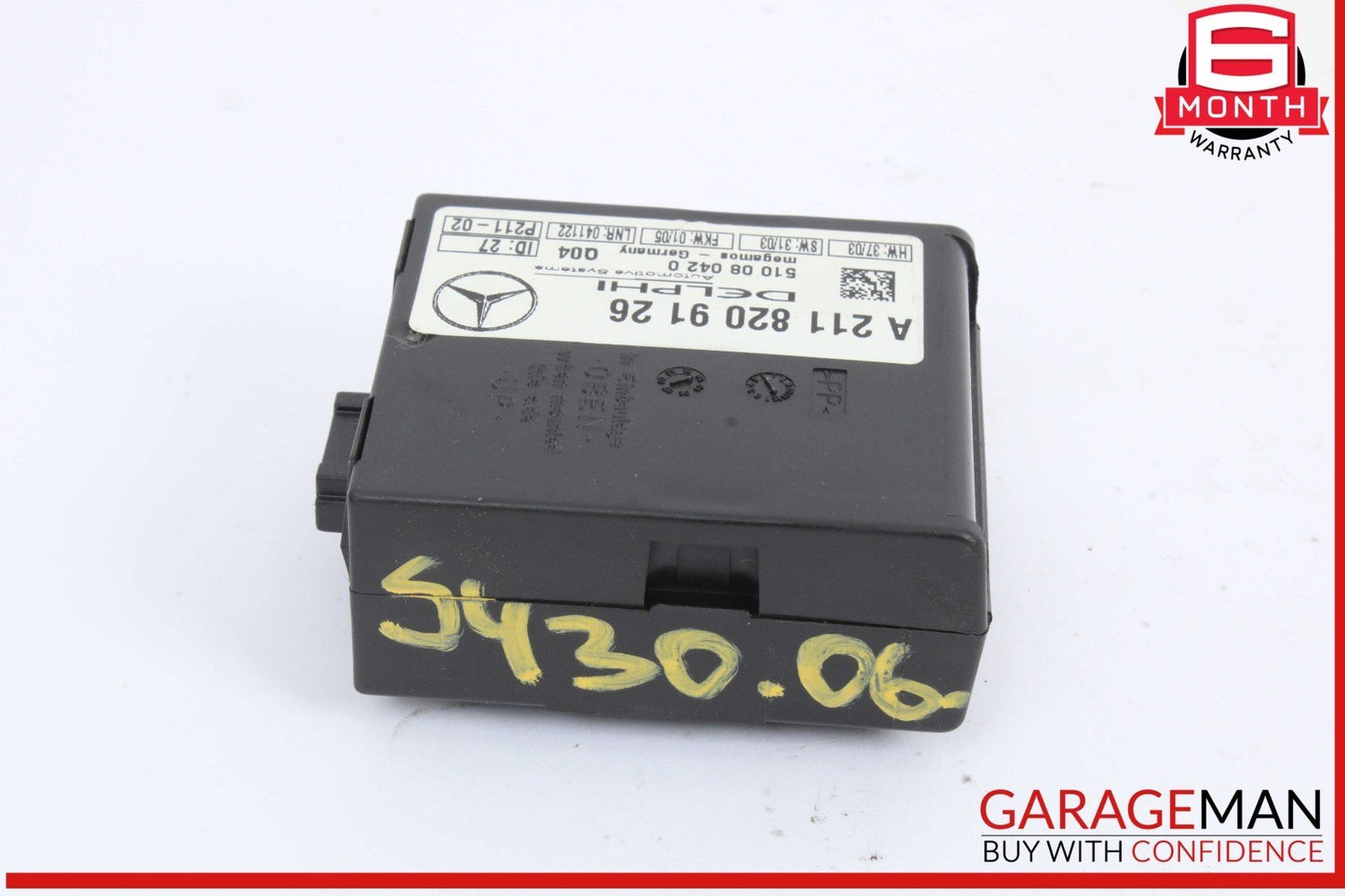 00-12 Mercedes W220 S430 SLK280 C230 E320 Anti Theft Alarm Module 2118209126 OEM