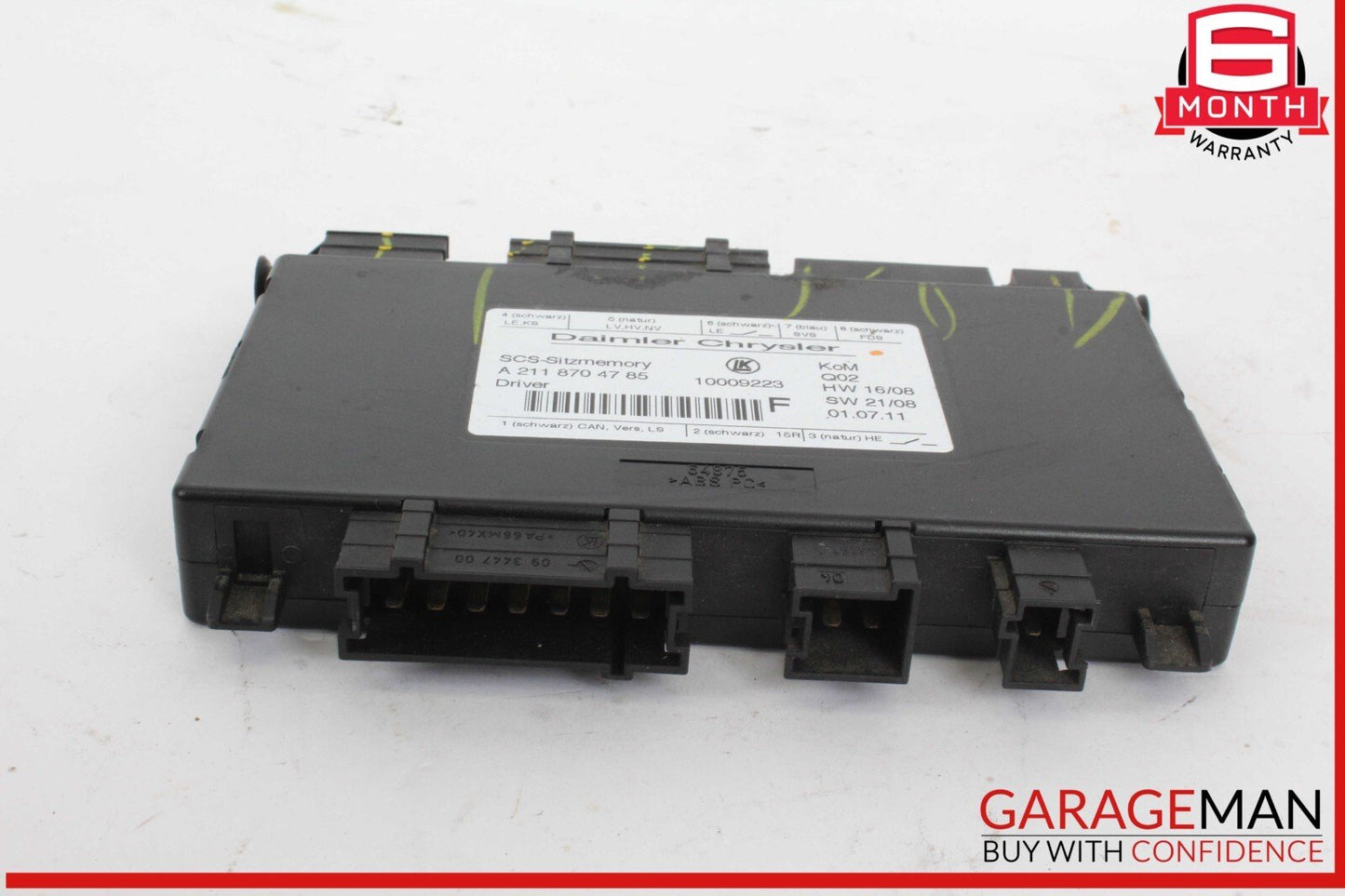 03-12 Mercedes X164 GL450 4MATIC Front Left Side Seat Control Module Unit