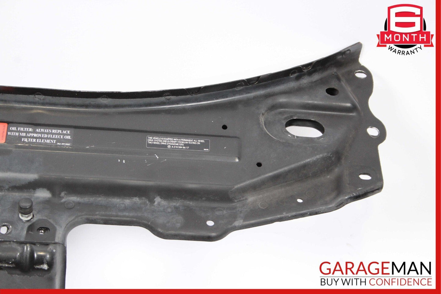 06-10 Mercedes W251 R350 R500 Front Upper Radiator Core Support Tie Bracket Bar