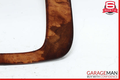 00-06 Mercedes W220 S430 S500 Front Center Console Shift Shifter Trim Bezel Wood