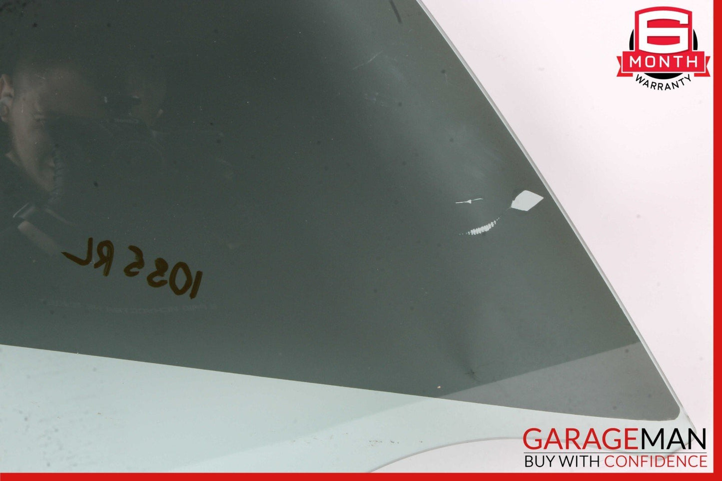 08-17 AUDI S5 REAR LEFT DRIVER DOOR QUARTER WINDOW GLASS OEM