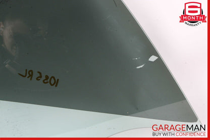 08-17 AUDI S5 REAR LEFT DRIVER DOOR QUARTER WINDOW GLASS OEM