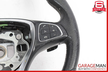 14-20 Mercedes W117 CLA250 Driver Steering Wheel w/ Paddle Shifters Assy Black