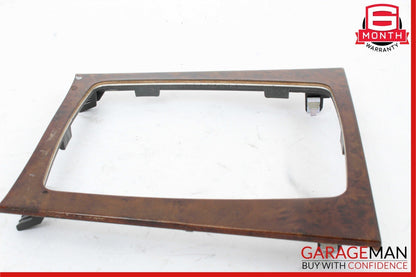 08-15 Mercedes W204 C280 C350 Center Console Gear Shift Trim Bezel Cover Wood