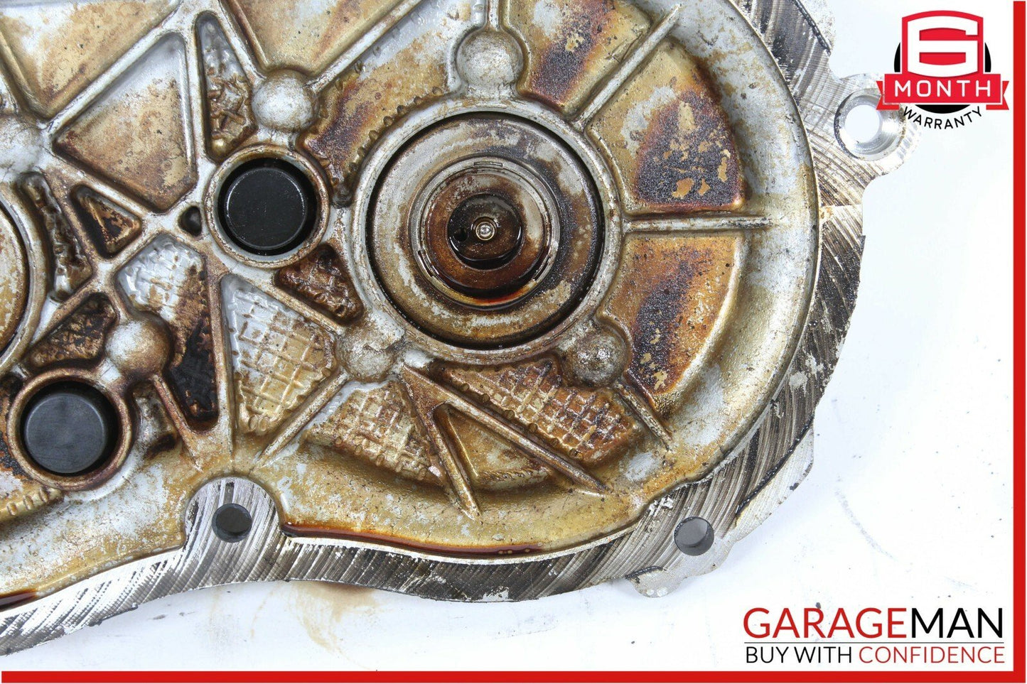 06-10 Mercedes E350 R350 S550 Front Left Side Engine Timing Chain Cover Plate
