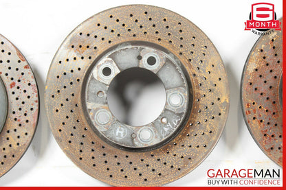 06-12 Porsche Cayman 987 Front & Rear Drilled Slotted Disc Brake Rotor Set of 4