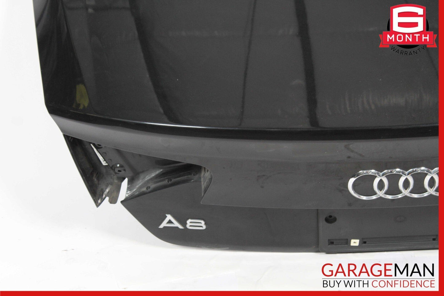 11-14 Audi A8 S8 Rear Trunk Lid Hatch Tailgate Deck Shell Black OEM