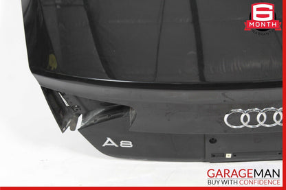 11-14 Audi A8 S8 Rear Trunk Lid Hatch Tailgate Deck Shell Black OEM