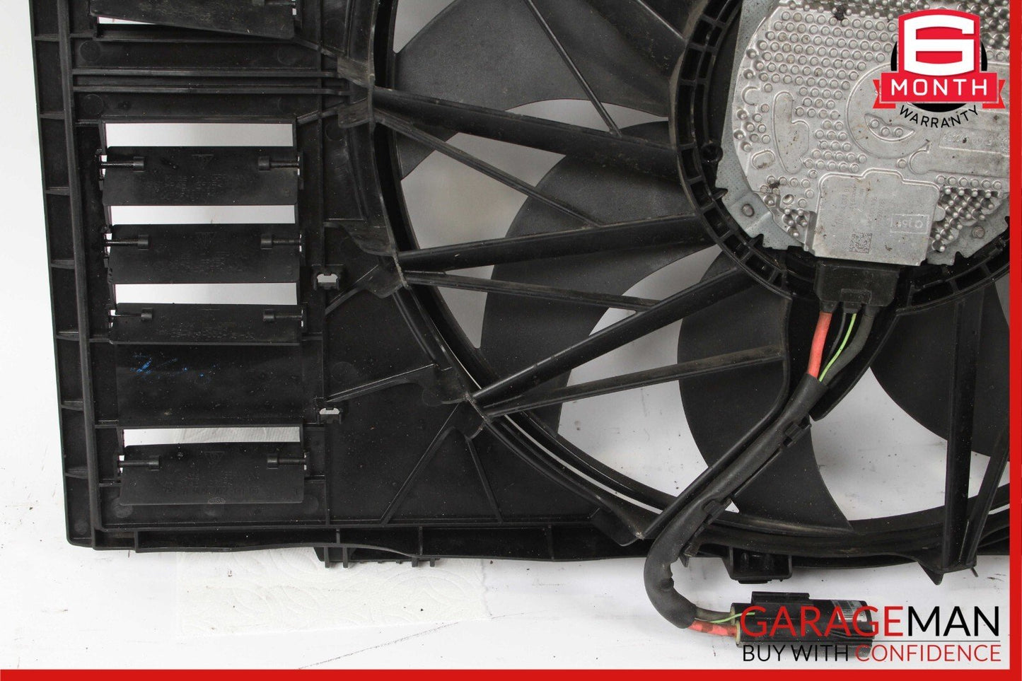 10-16 Porsche Panamera 970 4.8L Radiator Engine Electric Cooling Fan Shroud Assy