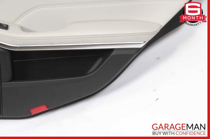 14-16 Mercedes W212 E400 E550 Rear Right Interior Door Panel Leather Grey OEM