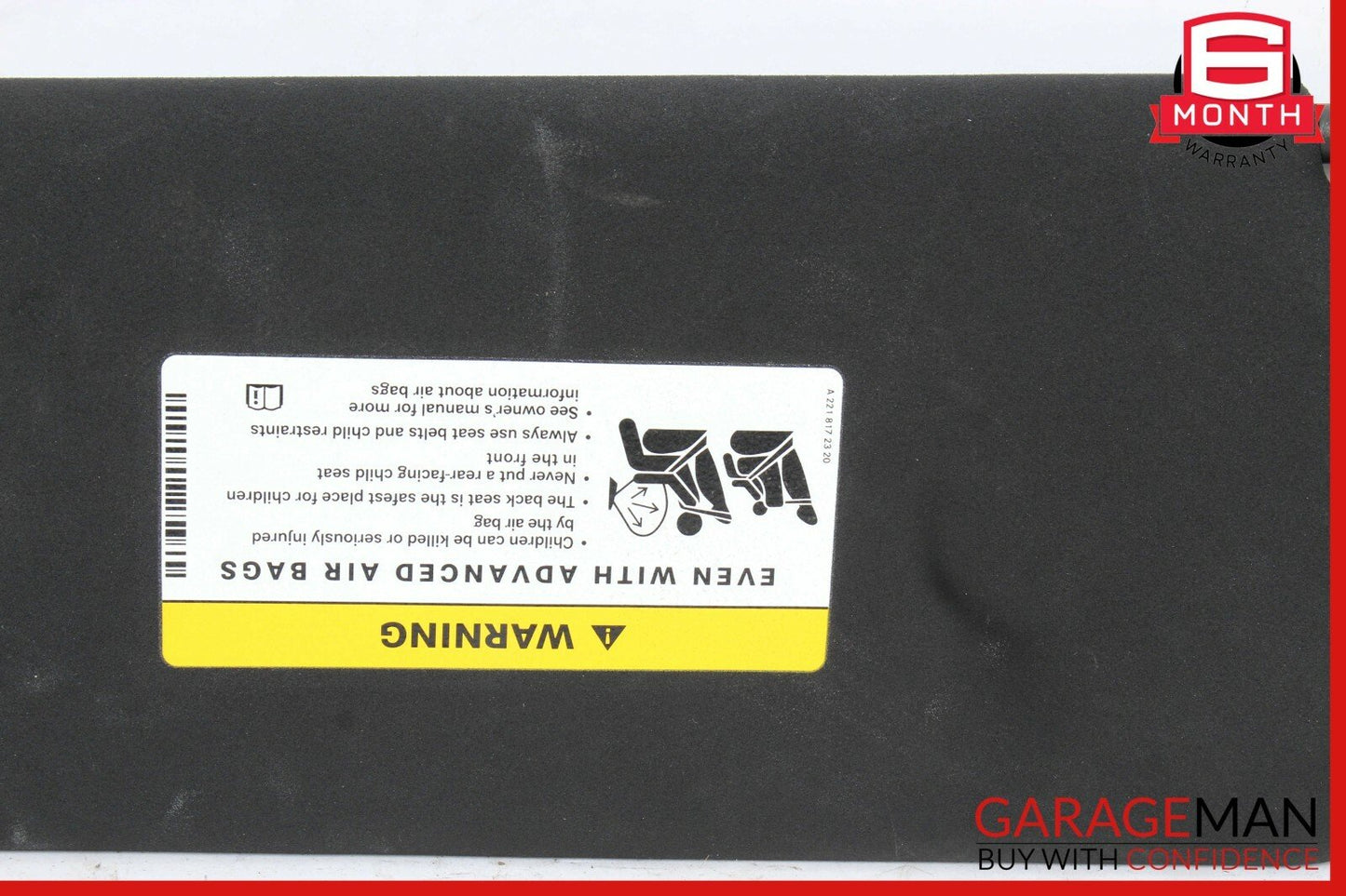 08-14 Mercedes W204 C300 C350 Front Right Side Sunvisor Sun Visor Black