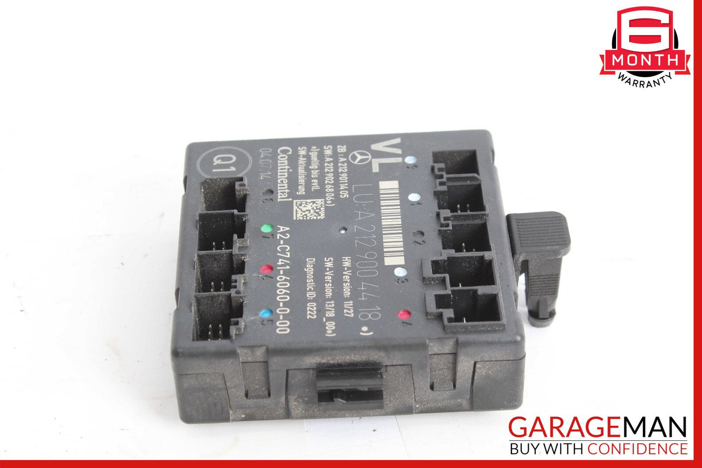 08-18 Mercedes W212 E300 C300 GLK350 Front Left Side Door Control Module Unit