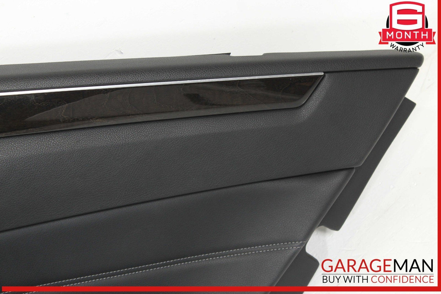 14-16 Mercedes W212 E350 E550 Rear Right Interior Door Panel Leather Black OEM