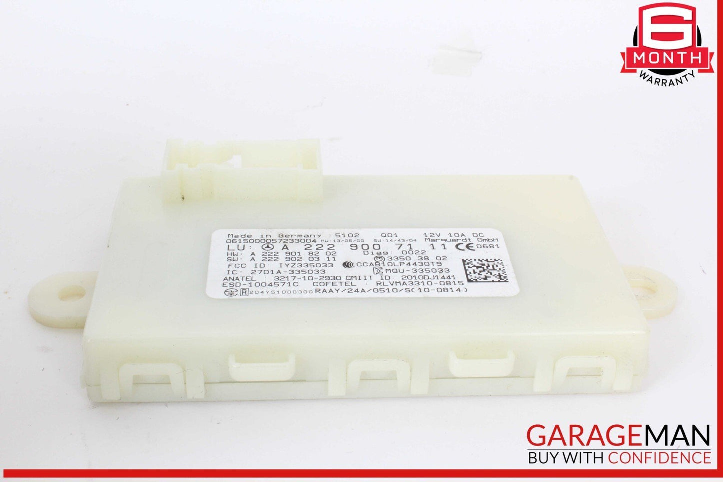 14-19 Mercedes W205 C300 S600 GLC350 S550 Keyless Go Entry Control Module OEM
