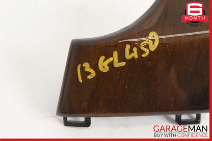 13-19 Mercedes X166 GL450 GLS550 Front Left Side Dashboard Trim Cover Wood OEM