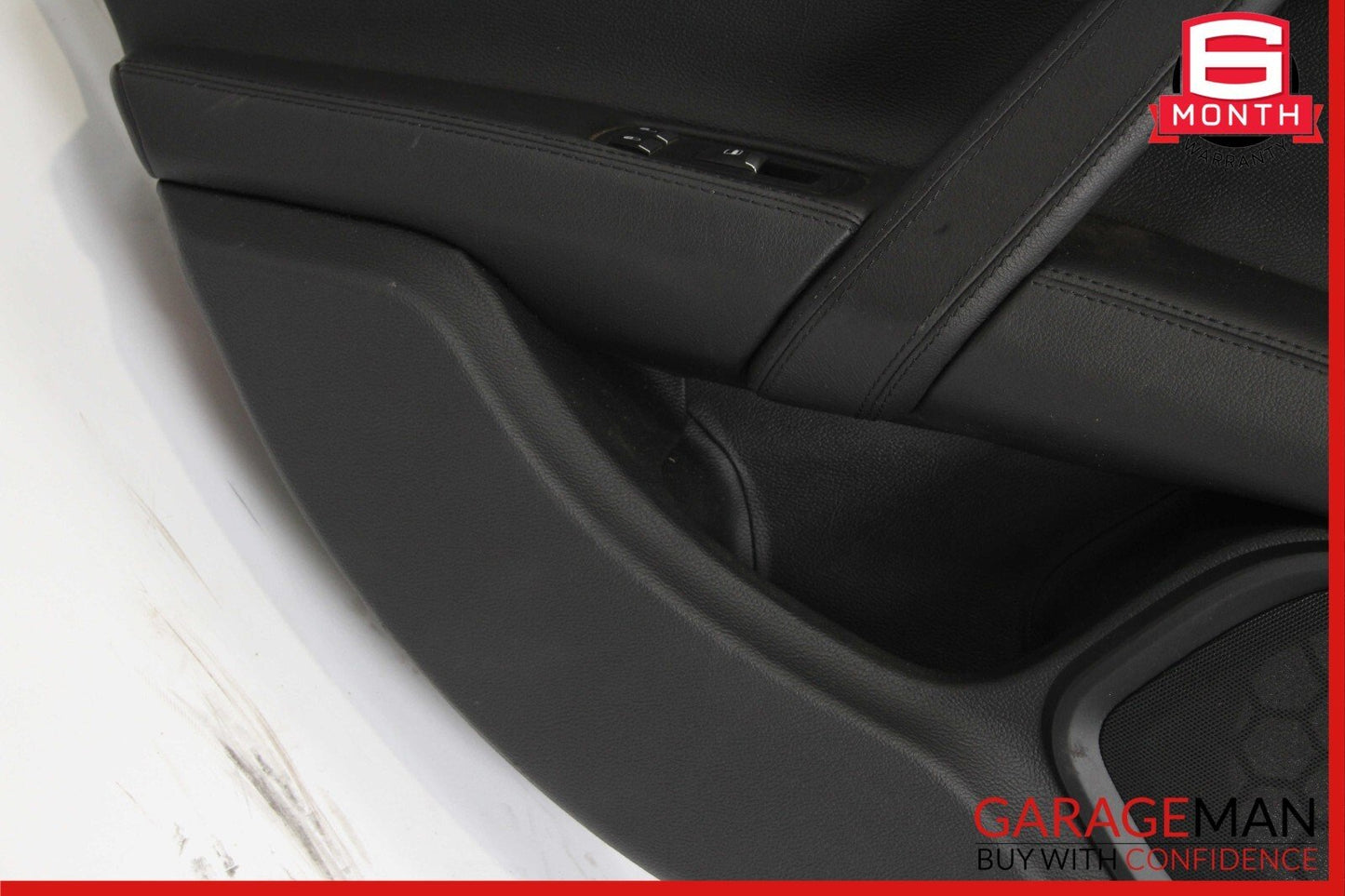 14-17 Maserati Ghibli Rear Left Side Complete Interior Door Panel Cover Black
