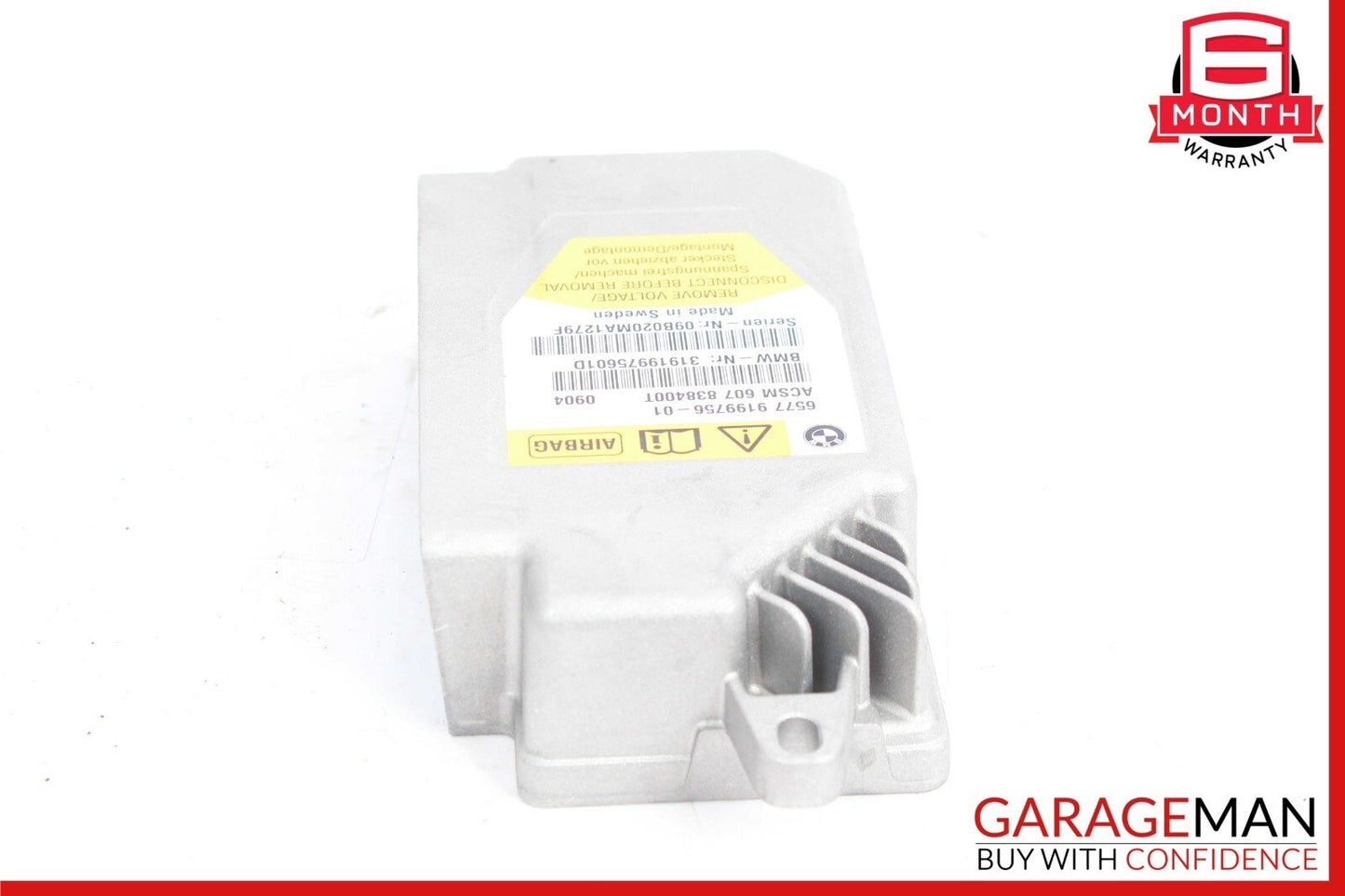 09-12 BMW 750i 750Li SRS ECU Safety Computer Control Module Unit OEM