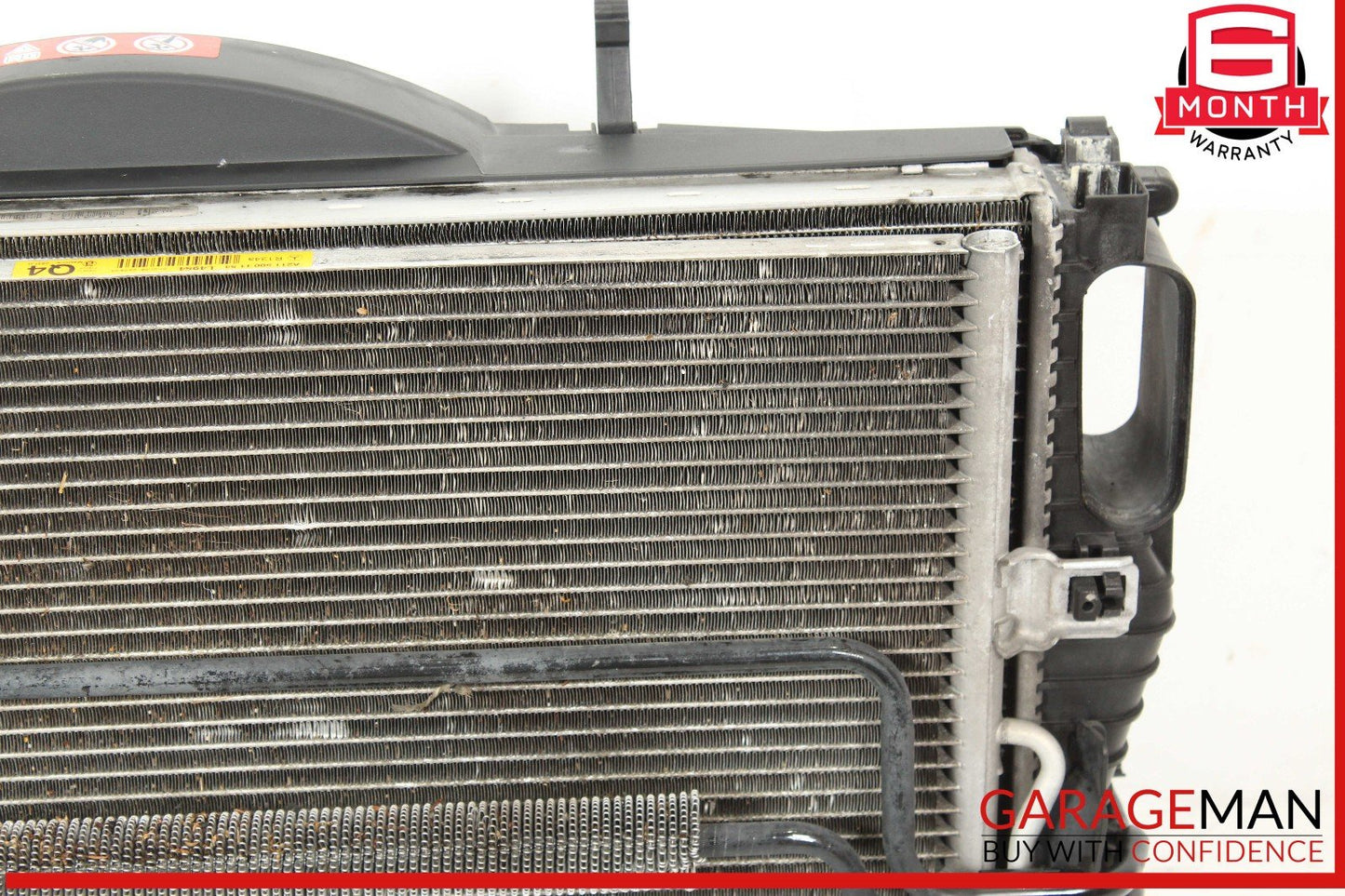 06-09 Mercedes W219 CLS500 Engine Cooling Radiator AC A/C Condenser Fan Assy