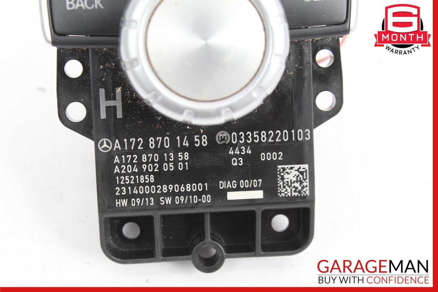 12-16 Mercedes R172 SLK250 Console Head Unit Controller Knob Multi Switch OEM