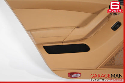 10-16 Porsche Panamera 970 Rear Left Interior Door Trim Panel Cover Assy Beige