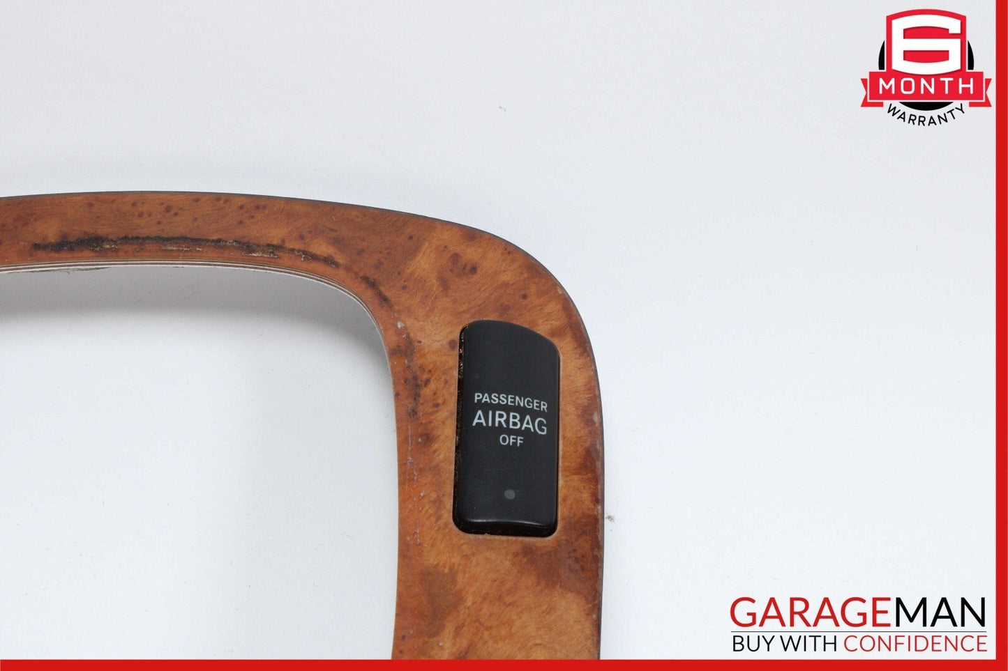 03-06 Mercedes W220 S430 S500 Front Center Console Shifter Bezel Trim Cover Wood