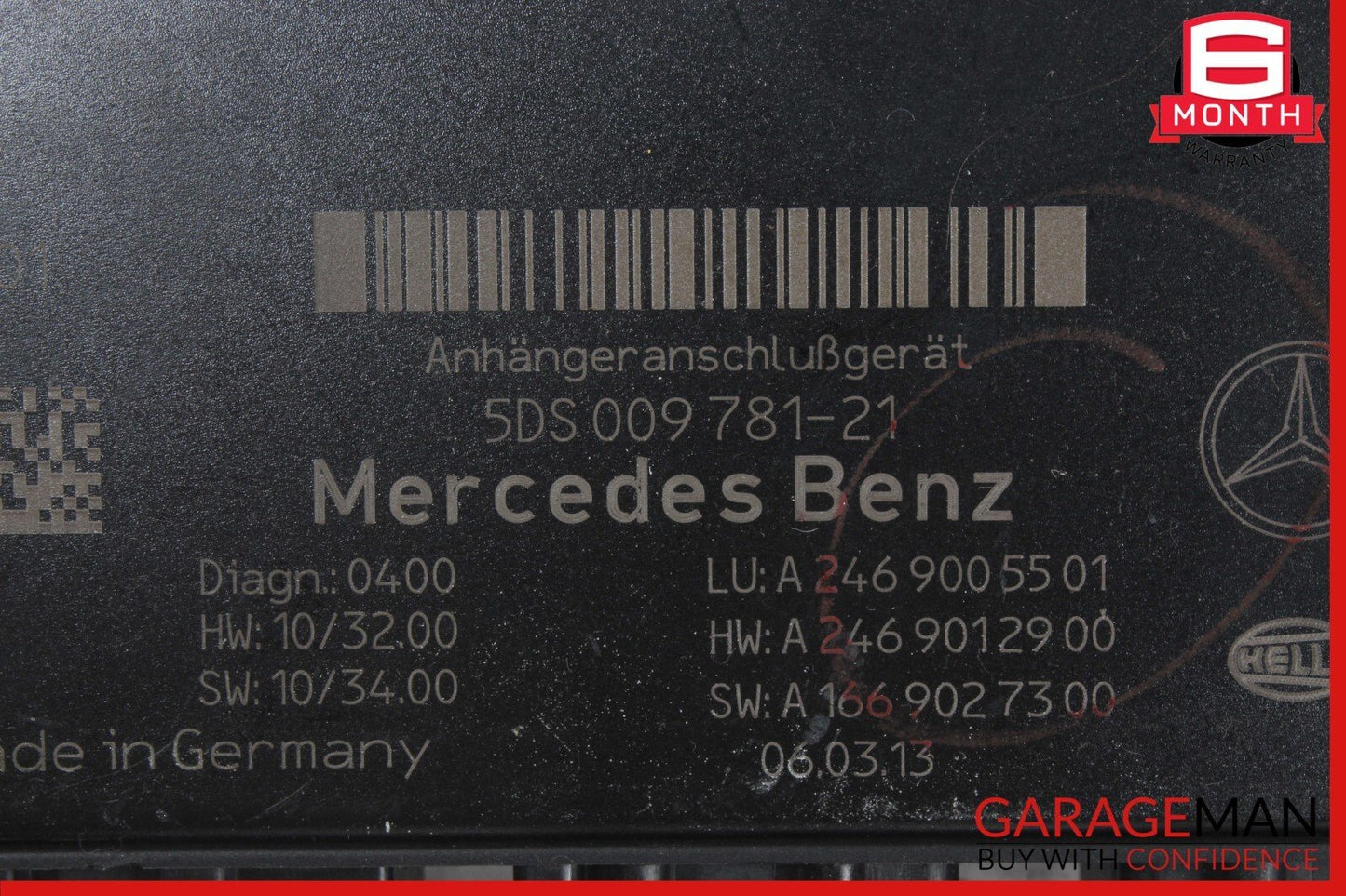 12-16 Mercedes X166 GL450 ML400 Trailer Towing Control Module 2469005501 OEM