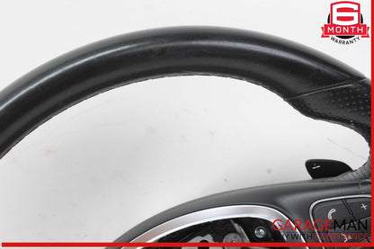15-18 Mercedes W205 C300 GLC300 Steering Wheel Black w/ Paddle Shifters OEM