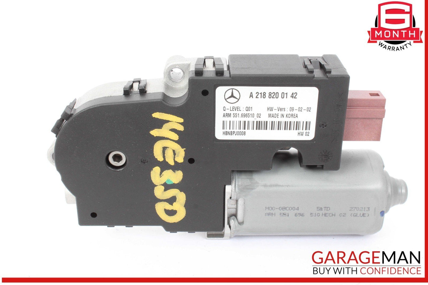 12-18 Mercedes W212 E350 CLS550 Sedan Sunroof Sun Roof Motor 2188200142 OEM