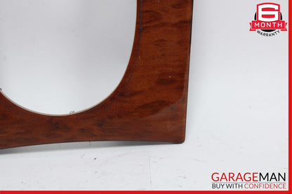 03-06 Mercedes W220 S430 S500 S55 AMG Center Console Shifter Bezel Trim Wood OEM