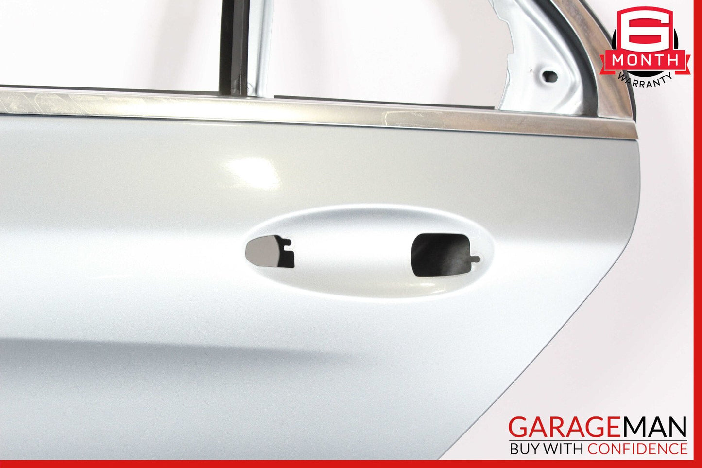 15-21 Mercedes W205 C300 Sedan Rear Left Side Exterior Door Shell Silver OEM