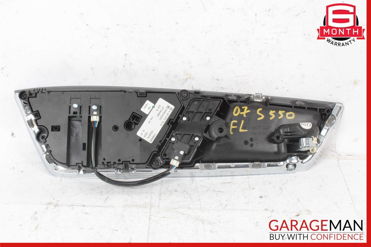 07-14 Mercedes W221 S550 CL600 Front Left Seat Control Memory Switch Trim Assy