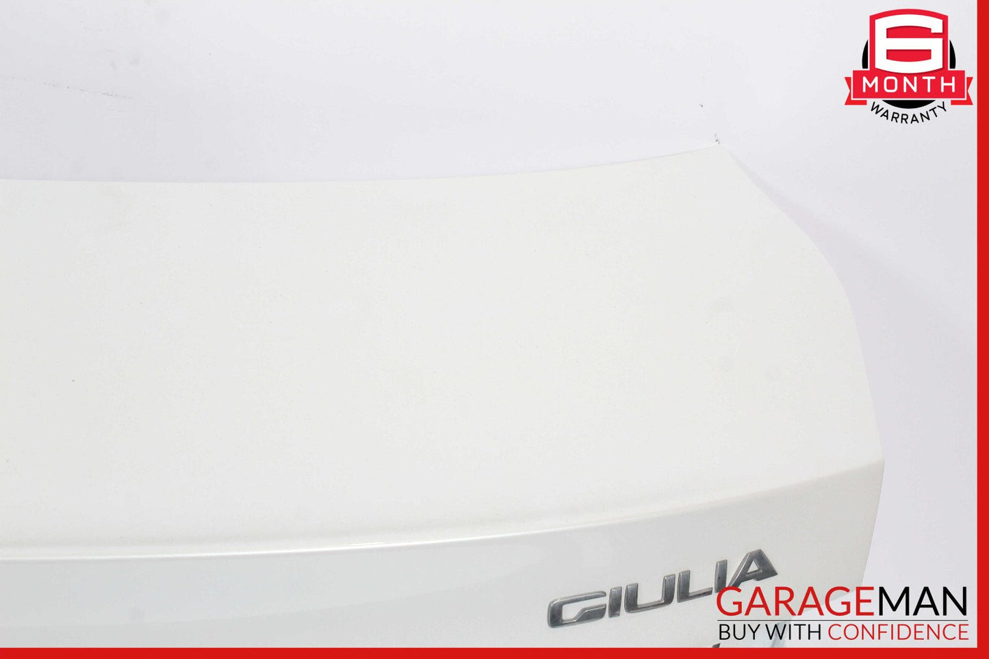 17-22 Alfa Romeo Giulia Trunk Lid Shell White OEM