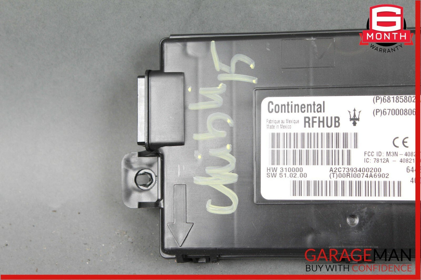 14-17 Maserati Ghibli HUB Passive Entry Control Module 670008068 OEM