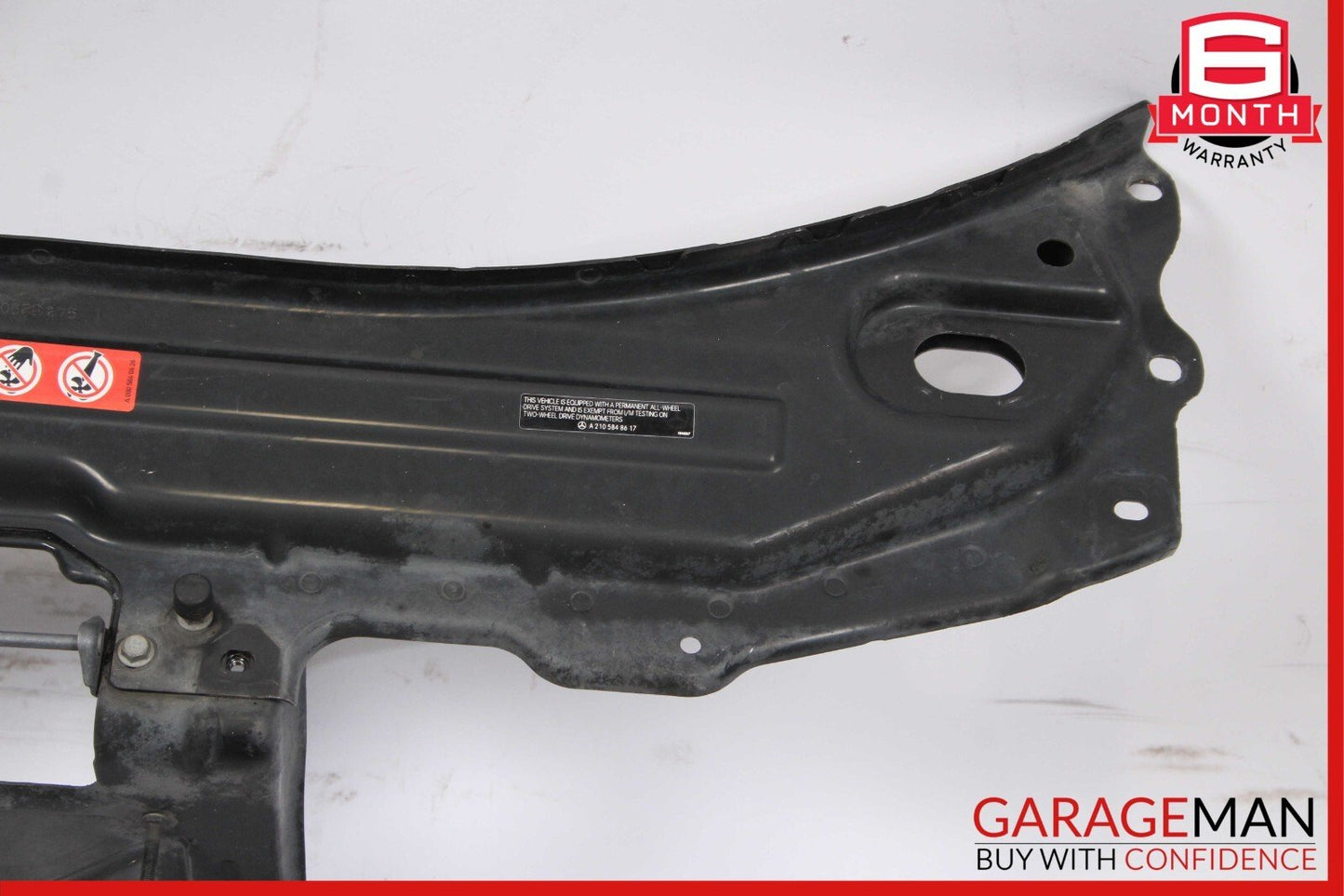 06-10 Mercedes W251 R350 Front Upper Radiator Core Support Tie Bracket Bar OEM