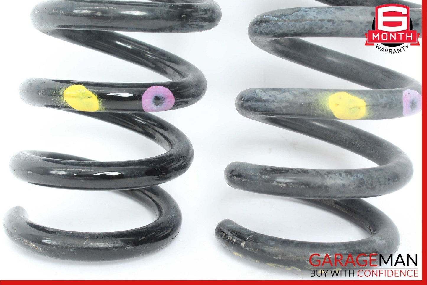 08-14 Mercedes W204 C250 Coupe Rear Right & Left Suspension Coil Spring Set OEM