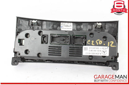 12-14 Mercedes W204 C250 C63 AMG C300 AC A/C Heater Climate Control w/ Trim OEM