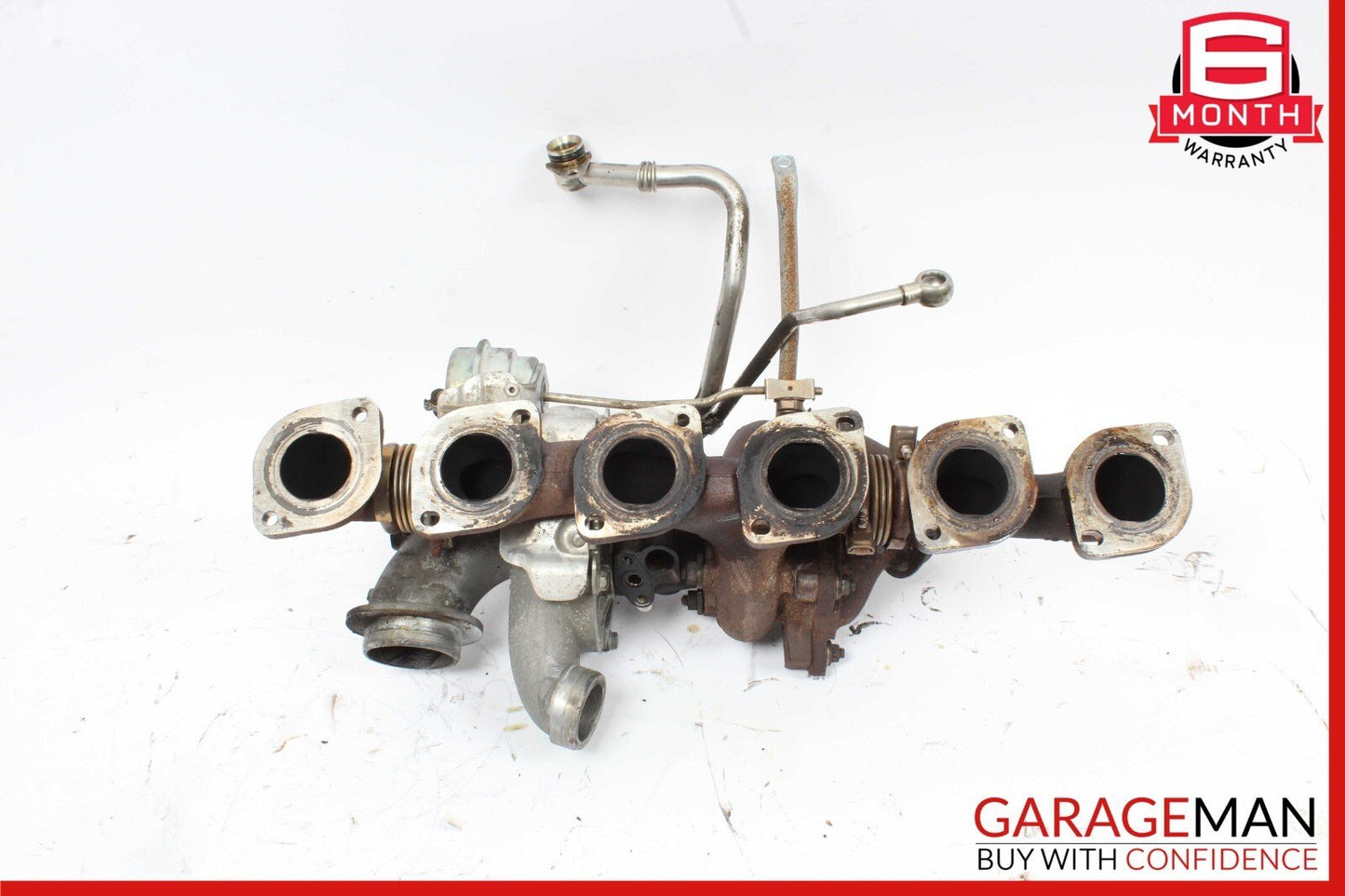 07-14 Mercedes CL600 S600 5.5L V12 Left Side Turbocharger Turbo Manifold Assy