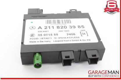 03-11 Mercedes W211 E63 AMG Keyless Go Entry Control Module 2118203985 OEM
